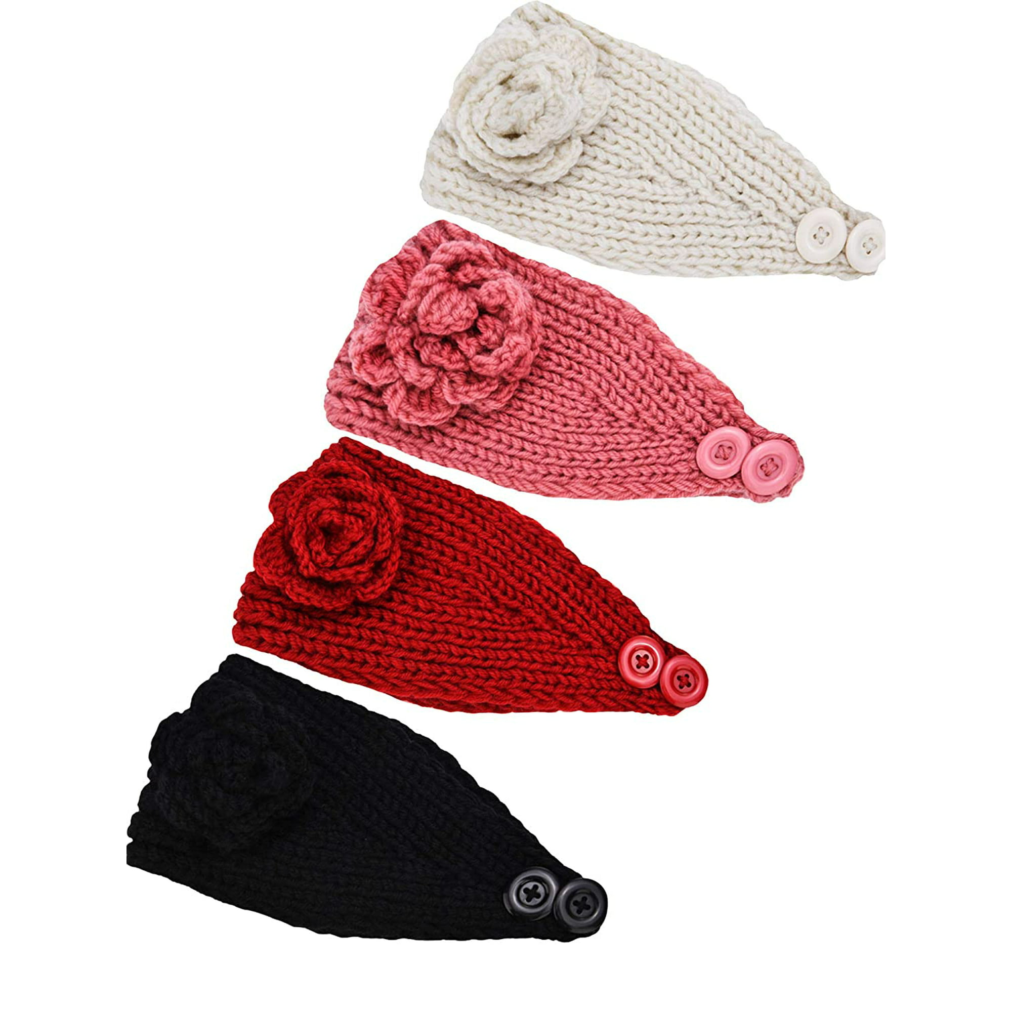 Chunky Knit Headbands Braided Winter Headbands Ear Warmers Crochet Head Wraps...